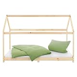 PARA NIÑOS DE 3 A 10 AÑOS - La moderna cama infantil mide 90x200 cm y ofrece a las niñas y niños a partir de 36 meses espacio suficiente para un sueño confortable. También es adecuado como cama de juego.