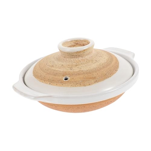 DOITOOL Cazuela de para Estofado y Sopa Olla para Cocina Doméstica Diseño con Doble Asa para Arroz con Pollo Guisado y Platos Caseros
