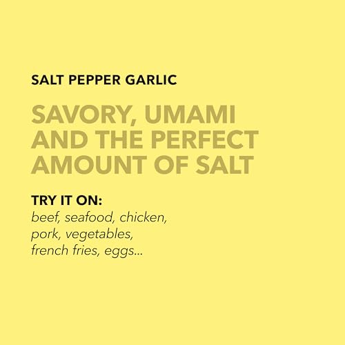 Spiceology - Salt Pepper Garlic - SPG - Use On: Steak, Chicken, Hamburgers, Brisket, Turkey, Stew - BBQ Rub - Spices and Seasonings - Grill Seasoning