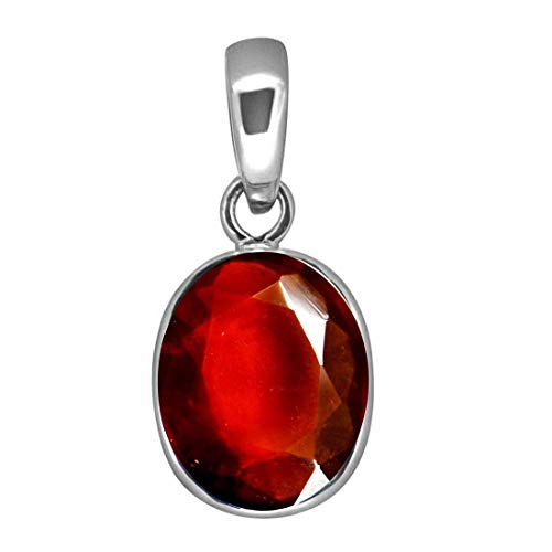 Pendentif gomed hessonite 6.47 carats contre le stress bijou en pierre naturelle mixte