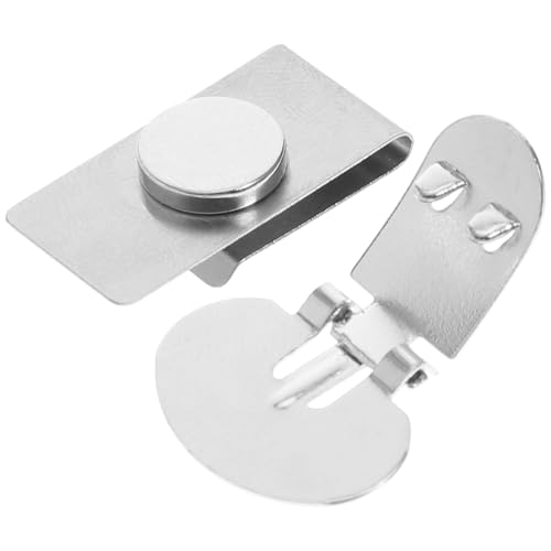 Magnetic Tie Clip for Men:Silver Stainless Steel Invisible Tie Stay, Non-Damaging Necktie Fasteners for Professional Attire and Gifts