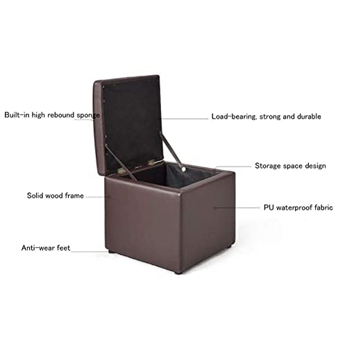 Coffre de rangement ottoman cube pour optimiser les petits espaces