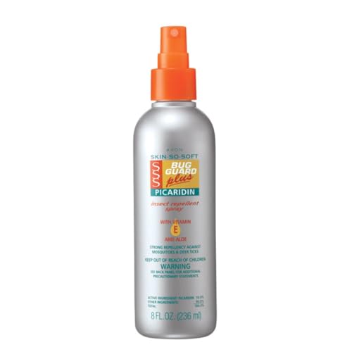 Avon Skin So Soft Bug Guard Plus Picaridin Insect Repellent Spray - Gentle on Skin Mosquito Repellent - DEET-Free Mosquito & Tick Repellent for Humans - 8 fl. oz. Bug Spray