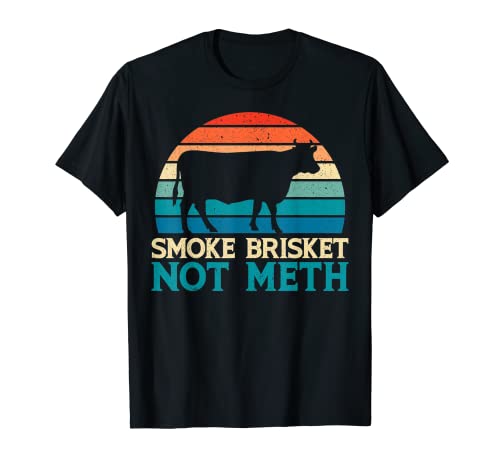 Herren Smoke Brisket Not Mesh for a Funny BBQ Smoke Grillen T-Shirt