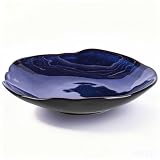 Blue Ceramic Decorative Bowl &ndash;8.3' Small Trinket Dish, Fruit Bowl, Candy Dish, Key...