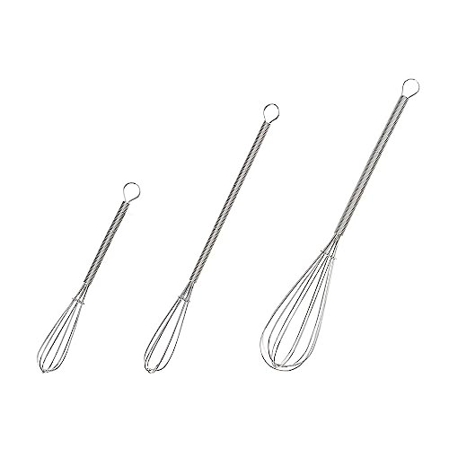 儀(Takagi) 日本製 18-8 ステンレス 泡立て 3本セット 料理 お菓子作り 泡立て器 ミニサイズ ワイヤー 小さめ