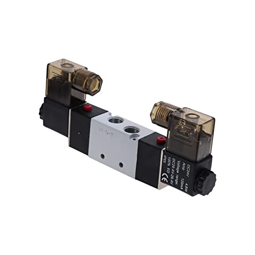 Electrovanne pneumatique 4V220-08 pour piloter un vérin double effet 12V - 5
