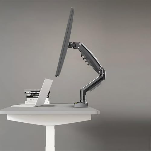 Image of SYGA F80 Gas Spring Monitor Mount, 17-30 Inch Screen, Heavy Duty Single Arm Desktop Stand, 2-9kg Load Capacity