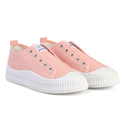 Image of YOHO Cruise Women's Without Lace Trendy Stylish Canvas Slip-On Sneakers (SoS)