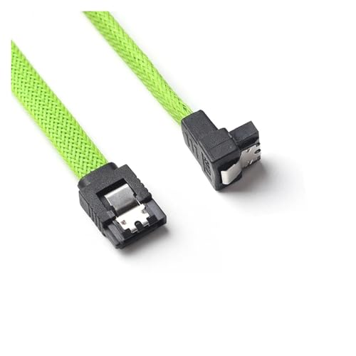 Cable de datos SATA 3.0 III 50 cm ángulo recto con funda de nylon miniatura 4