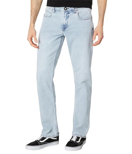 Image of Volcom Men's Solver Stretch Denim Jeans-Modern Fit Pant