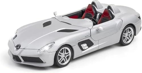 Image of Alokik Enterprise Compatible for 1:24 Mercedees-Benz SLR Toy Car Model, Diecast Collectible Pull Back Model Car with Sound and Light, Toy Gift Vehicles for Adults Kids Boys Girls【Color As Per Stock】