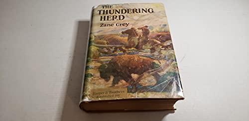 RARE 1925 ZANE GREY WESTERN THE THUNDERING HERD... B085W2QJ1X Book Cover