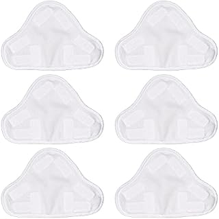 Bluwhale 6 Pack Microfibre Steam Mop Pads Floor Washable Replacement Pads Compatible with H2O X5