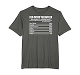 Red Cross Volumteer Nutrition Facts Men Women Tees