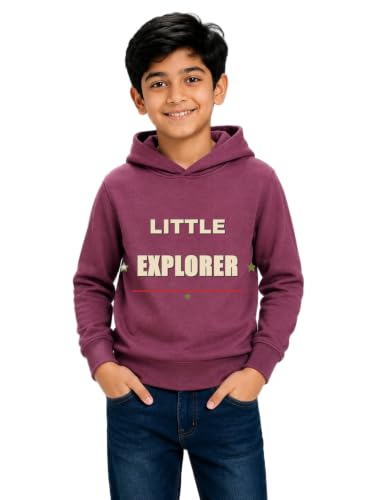 Image of Boys Hooded Sweatshirt | Cotton Blend Full Sleeve Hoodie For Boys