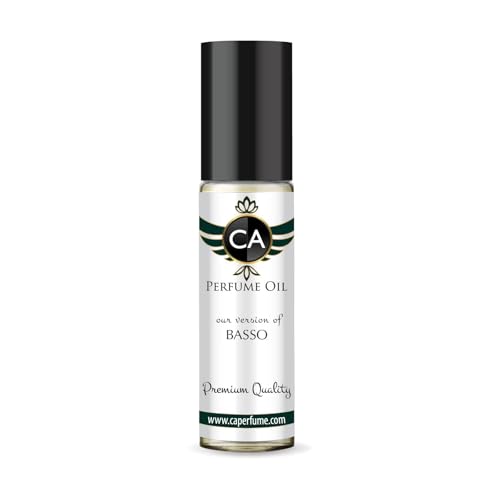 CA Perfume Impression of Basso Unisex Fragrance Oil a fragrance Scent Long Lasting Perfumes for Women &amp; Men Travel Size TSA Ready Mini Parfum Body Oil Roll-on 0.33 Fl Oz 10ml