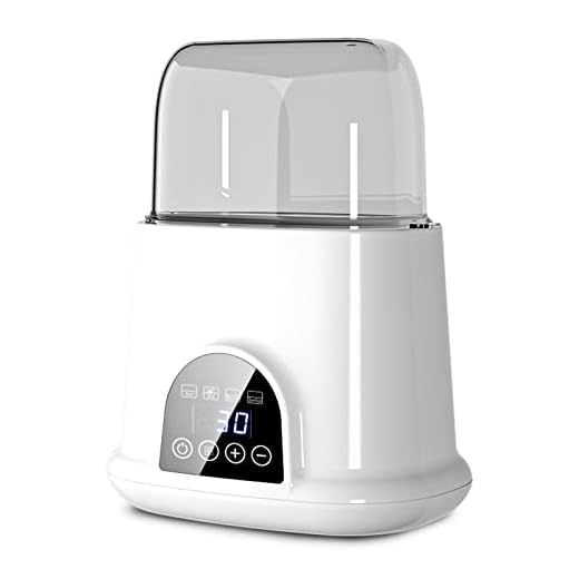 Bozony Aquecedor de mamadeira multifuncional Esterilizador a vapor Aquecedor rápido de comida para bebê Grande temperatura ajustável Baixo ruído com tela de LED para mamadeiras