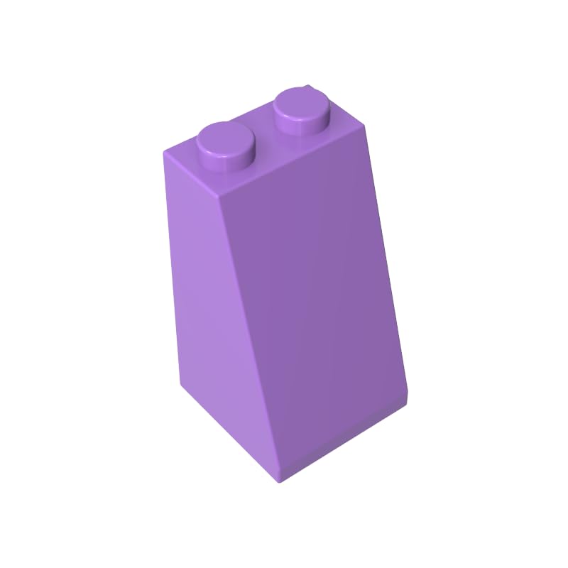 98560 Slope Brick 75° 2x2x3 Sloped Brick 50 Pieces GDS-1404 Compatible with Lego Building Blocks Color:Medium Lavender
