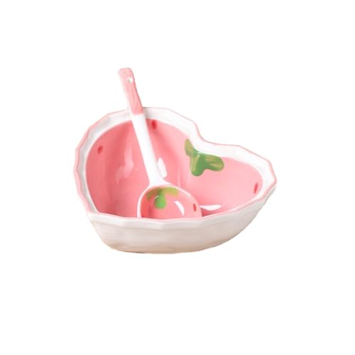 WAIT FLY Heart Shape Ceramic Dinnerware Set, Cute...