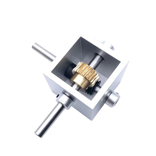 Angle Steering 1 to 20 Transmission 90 Degree Angle Device 1M 20T Worm Gear Steering Gearbox Right Angle Commutator Driving Change(8mm Shaft)