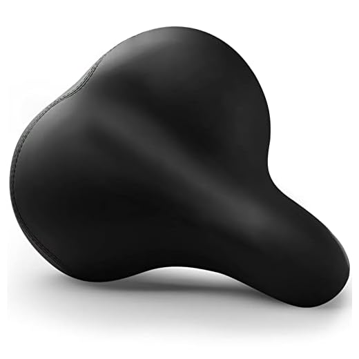 BLUEWIND Bike Seat, Most Comfortable Bicycle Seat Memory Foam Waterproof Bicycle Saddle - Dual Shock Absorbing - Best Stock Bicycle Seat Replacement for Mountain Bikes, Road Bikes (Black)