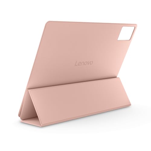 Image of Lenovo Folio Case for Idea Tab Plus, Slim Magnetic Tablet Cover with Built in Pen Holder & Convertible Stand, Lightweight PU Leather Protective Case, Sand Rose
