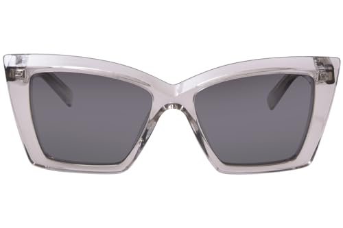 Saint Laurent SL-657 003 Sunglasses Women's Beige/Silver Cat Eye 54mm2