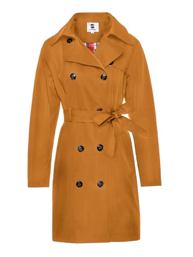 Amazon.com: SaphiRose Women's Water-Resistant Trench Coat Double
