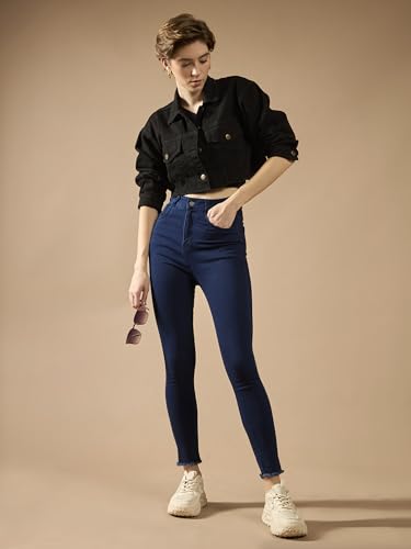 Image of Dolce Crudo Distressed High Rise Skinny Jeans for Women