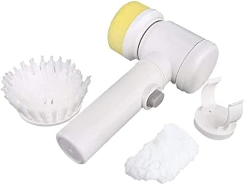 Brosse De Nettoyage électrique Portative, Autolaveuse De Sol sans Fil, Outil De Nettoyage Multi-scènes, Alimenté par Pile AA, Matériau en Nylon Abs