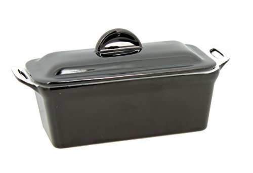长方形陶罐 24X10CM 带盖 + 黑色炻器压机