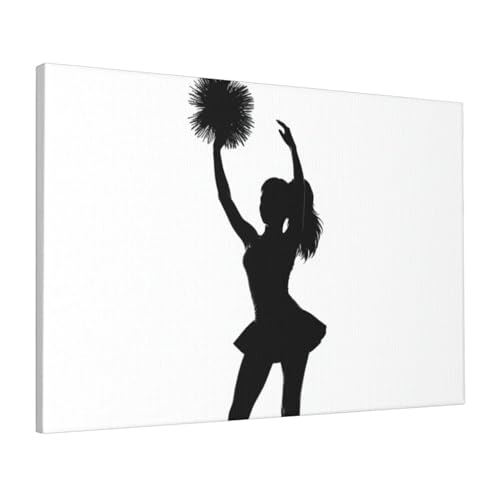 Impression sur toile pom-pom girl HD tableau déco salon et chambre 40x60 cm