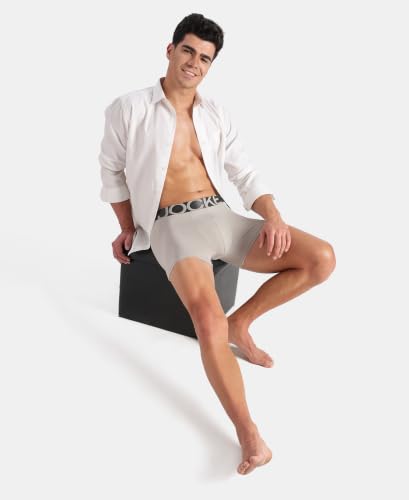 Image of Jockey IC28 Men Tactel Microfiber Elastane Stretch Solid Trunk with Moisture Move Properties