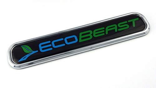 Emblema Ecobeast cromo negro 3D de 5.3 pulgadas ideal para renovar tu camioneta F150