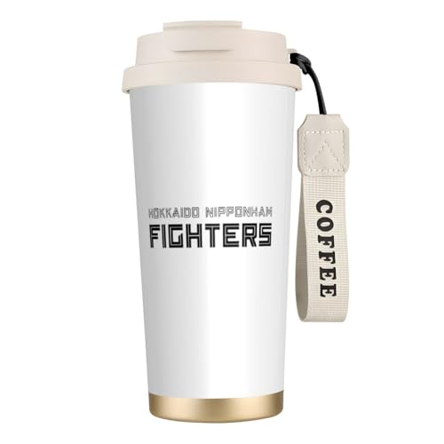 ステンレスカップ 北海道日本ハムファイターズ 車用タンブラー 大容量 マグボトル 水筒 車用コップ おしゃれ 大容量 保冷 保温 真空断熱 ストロー付き 蓋付き 直飲み ウォーターボトル 持ち運び便利 男女兼用 プレゼント オフィス 家庭用 車載用 500