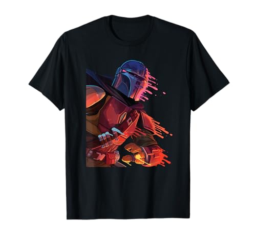 T-shirt Star Wars Mandalorian cadeau idéal pour passionné pop art et série