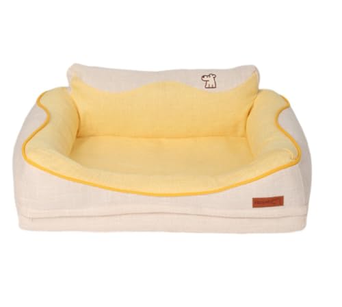 Apaeofl シンプルな四季対応の犬用ベッド、猫用ベッド、ペット用ユニバーサル、中型・大型犬用、夏用寝袋、猫用ベッド、取り外し・洗える犬用ベッド (M)