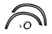 Lund SX202TA Elite Series Black Sport Style Textured Front Fender Flare - 2 Piece
