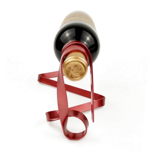 Soporte para Botellas de Vino DECHOUS Rojo Moderno