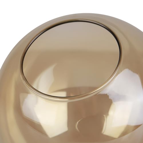 Image of 5.9 inch Amber Glass Globe Shade, 2.64 inch Opening Replacement Lampshade | Lighting Fixture Glass Accessories for Pendant Lights, Wall Lights, and Ceiling Lights