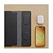 nexxtech 4-in-1 Laptop Sleeve/Case with Mag Safe Charging, PU Leather (13-14inch) Tech Folio | Black | Soft Shell (Foldable)