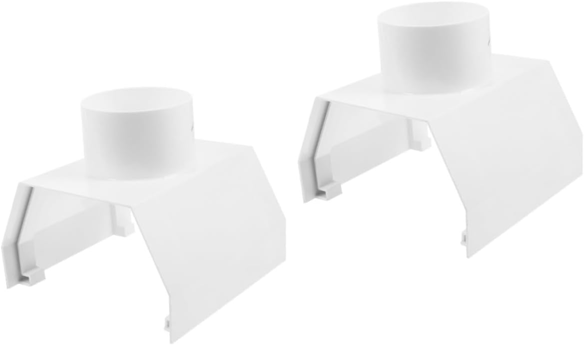 2pcs Downspout Adapter Outdoor Drainage Accessory for Gutter Systems Connector for Rainwater Drainage Easy to Install Lightweight Design