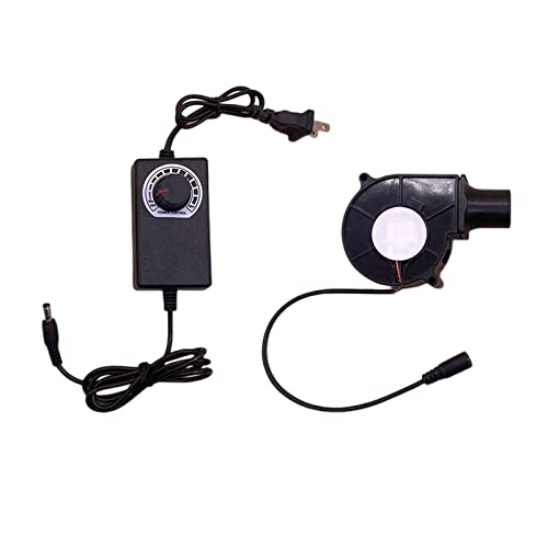 Image of 12V DC Barbecue Air Blower Fan with Speed Controller Mini Camping Fire Stove Fan Portable Grill Air Blower Compact Ventilation Fan for BBQ Wood Stove Outdoor Cooking Tool