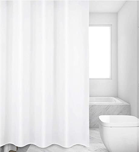 Rideau de douche blanc 200X220cm lavable et extra large - 3