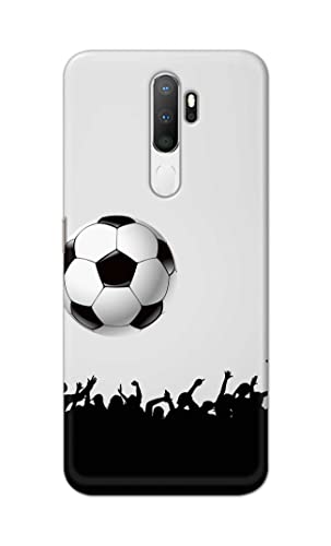 Image of Printed Hard Back Cover Case for Oppo A5 2020 | Oppo A9 2020 Back Cover (Football Icon) -702