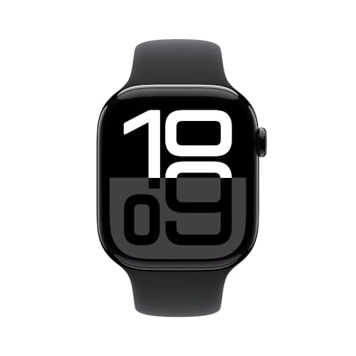 Apple Watch Series 10 GPS + Cellular • Caixa preta brilhante de alumínio – 46 mm • Pulseira esportiv