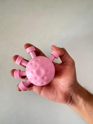Image of Finger Exerciser & Hand Strengthener - Heavy Resistance Grip Ball for Men & Women, Finger & Forearm Strength Trainer for Workout, Rehab & Stress Relief, Durable ABS & Silicone Material - Multicolor