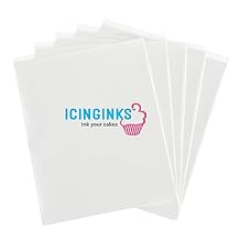 Icinginks Frosting Sheets 8.5 X 11 A4 Size, Very White Edible Paper, Icing Sheets for Cake Toppers, Cookies & Decor, Cake Edible Paper, Edible Sugar Sheets for Printers 24 Count Pack of 1