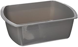 Medline Rectangular Plastic Wash Basins, Graphite